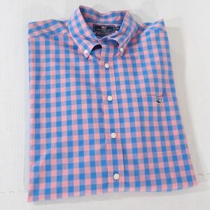 Vineyard Vines Gingham Slim Fit Tucker Shirt